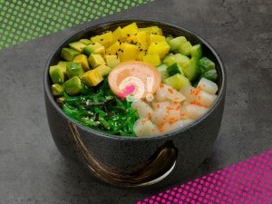 Поке с гребешком и рисом Поке с гребешком и рисом
